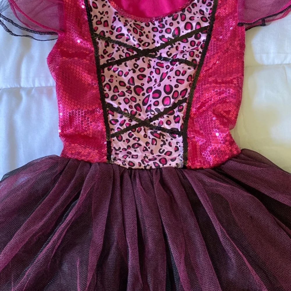 Girls pink and black cat costume - Picture 2 of 5